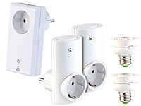; Smart Home Haussteuerung-Sets mit Smarthome-Zentralen und Funk-Steckdosen 