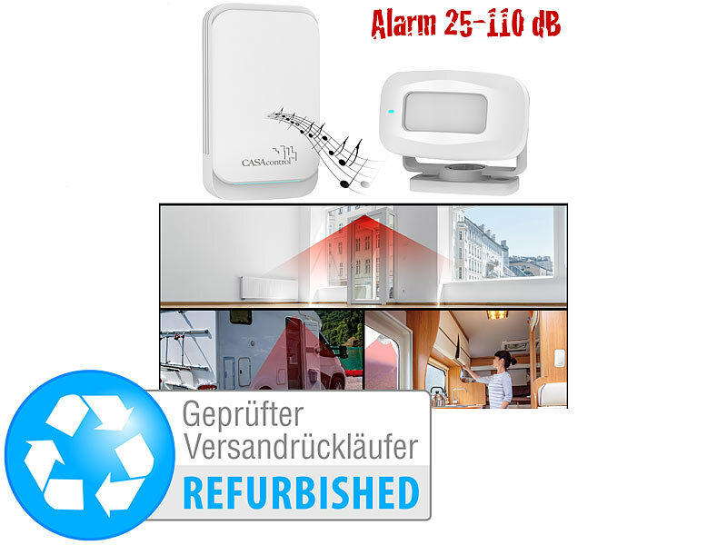 ; Funkklingel mit Licht und Ton-Signal 