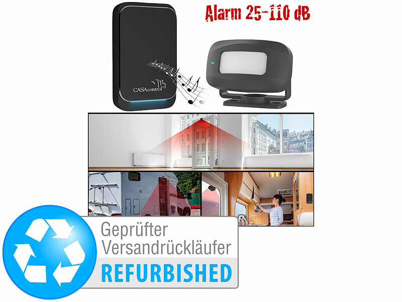 ; Funkklingel mit Licht und Ton-Signal Funkklingel mit Licht und Ton-Signal 